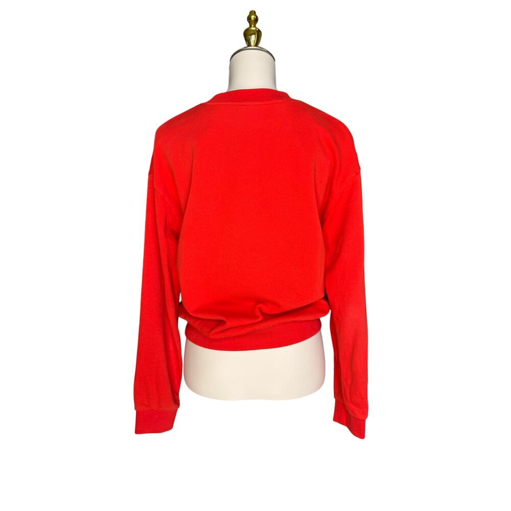 P.E Nation Red Logo Sweatshirt XS Long Sleeve Athletic Pullover Cotton Crewneck - Picture 6 of 10